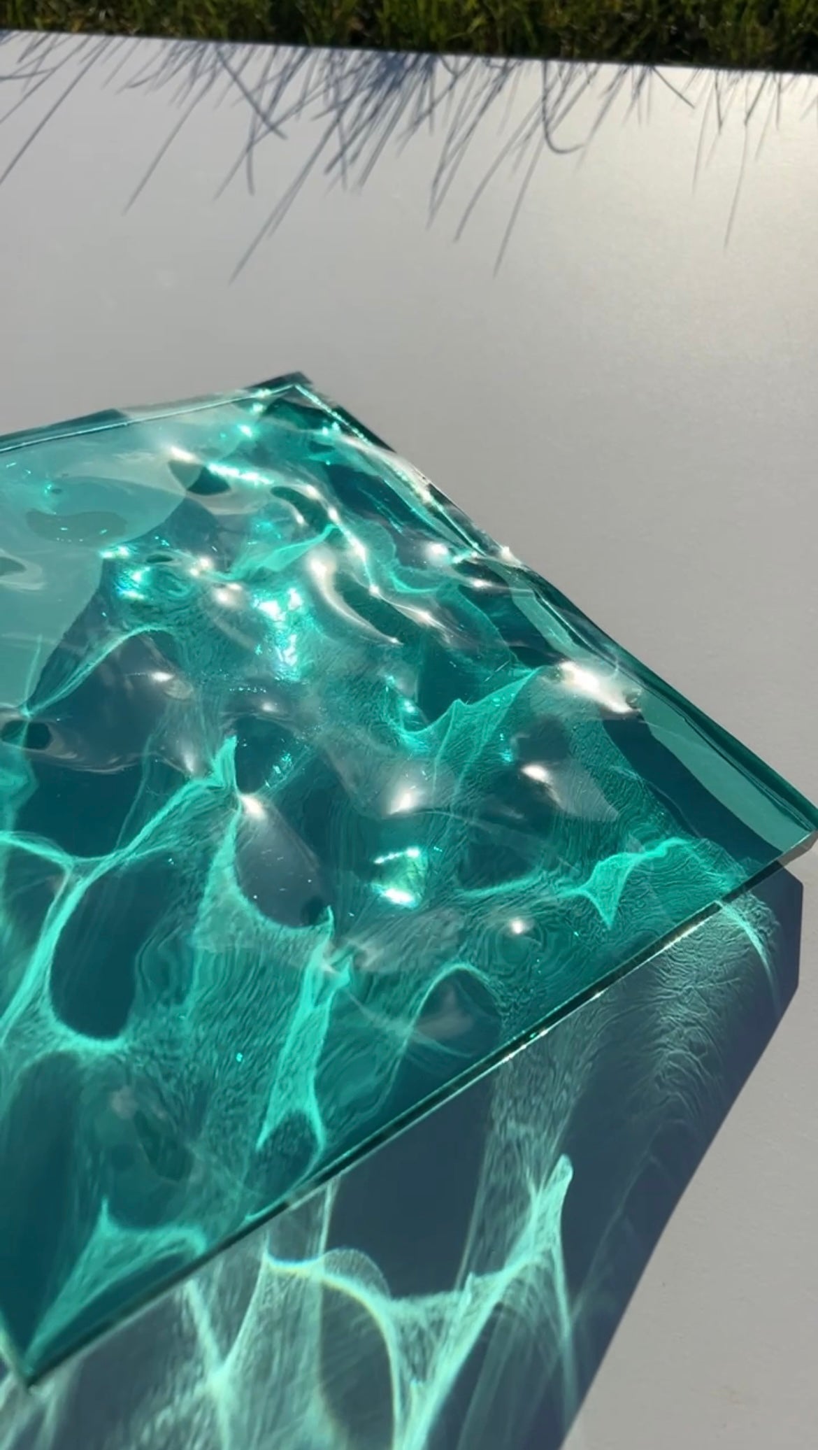 Water ripple silicone mold 20x20 cm / Resin mold