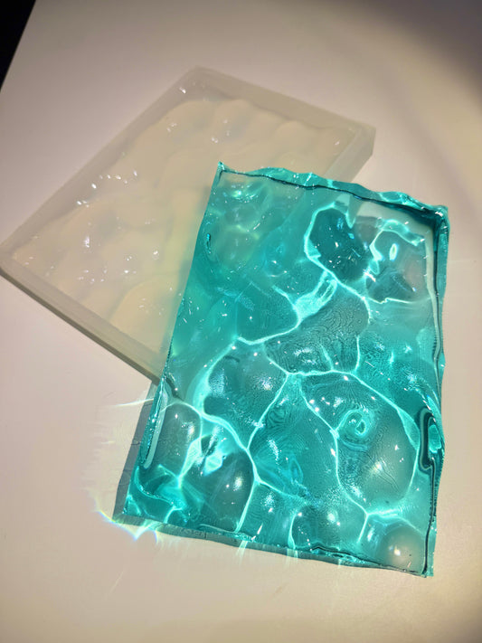 Vatten-inspirerad silikonform 17x12 cm