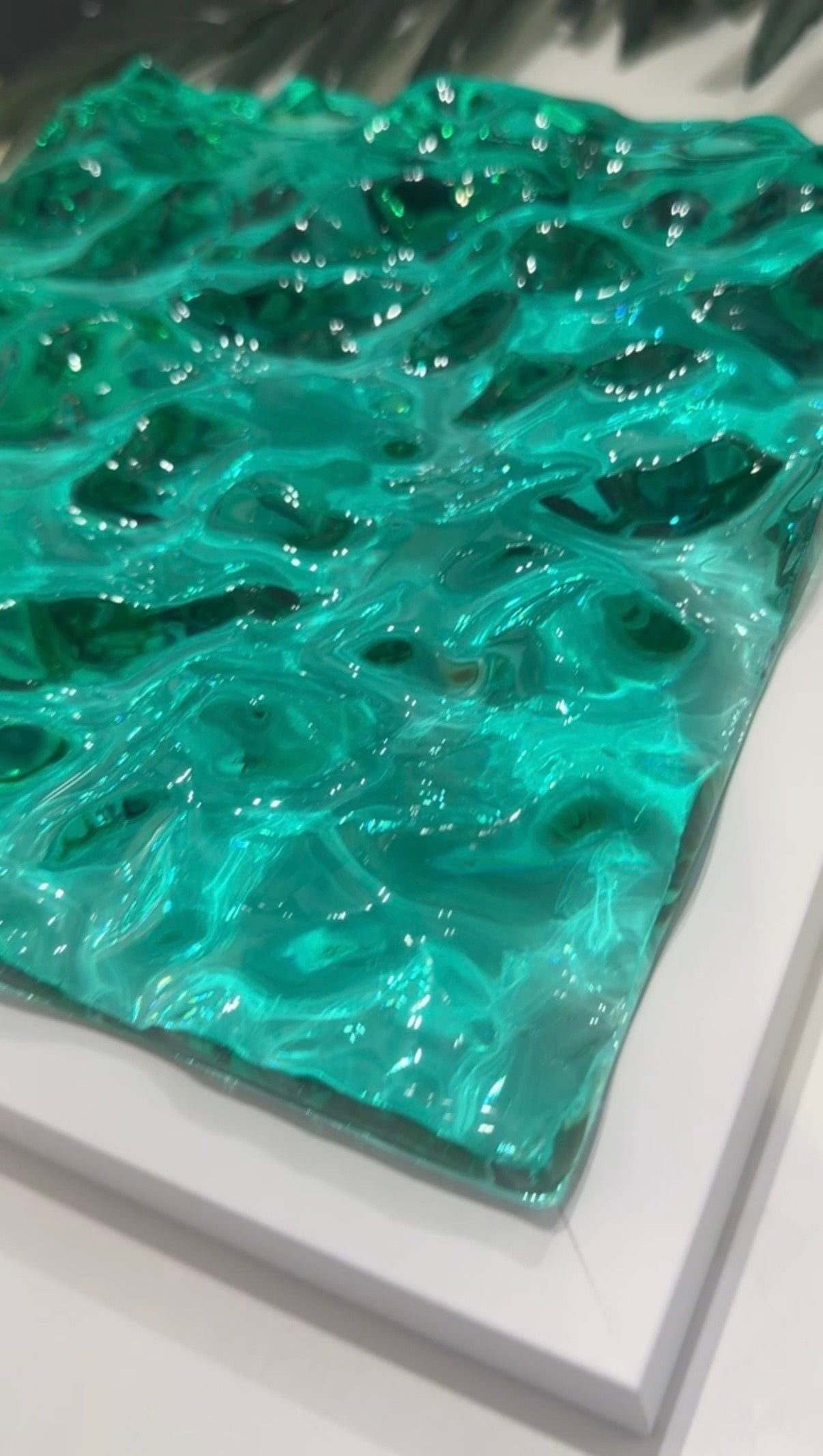 Water ripple silicone mold 20 cm x 20 cm / Resin mold