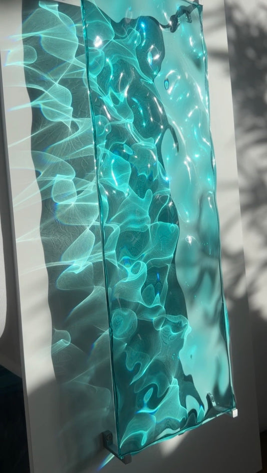 Water ripple silicone mold 20 cm x 60 cm / Resin mold
