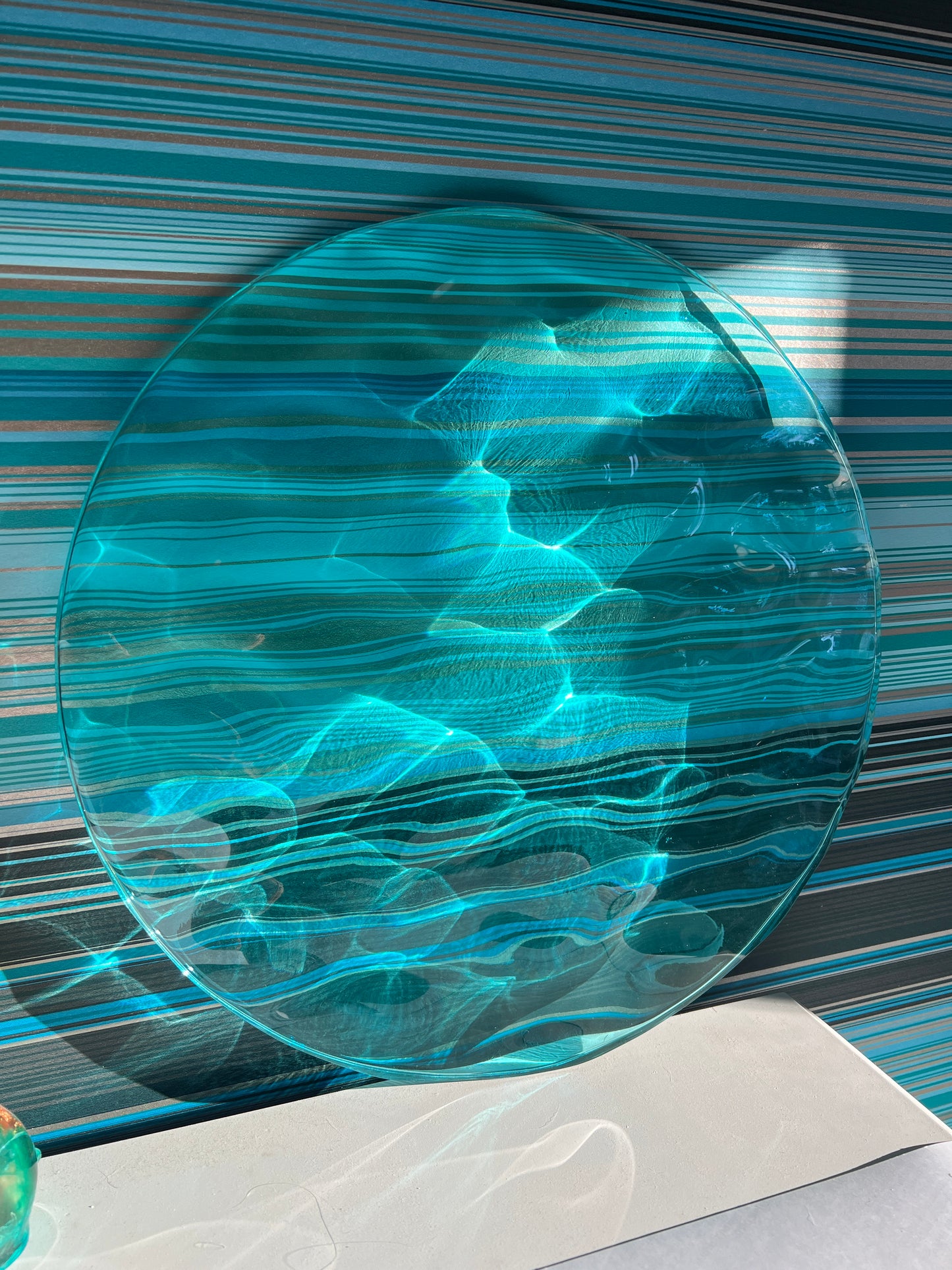 Ocean art 40 cm - water ripples artpiece