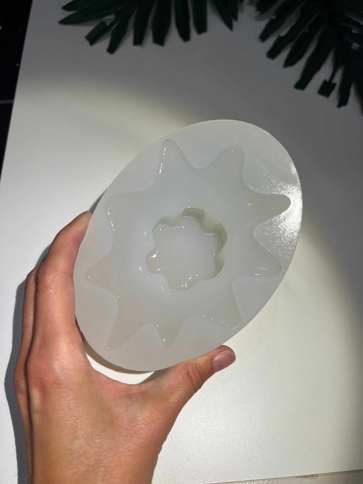 smält isglass silikonform / Resinform