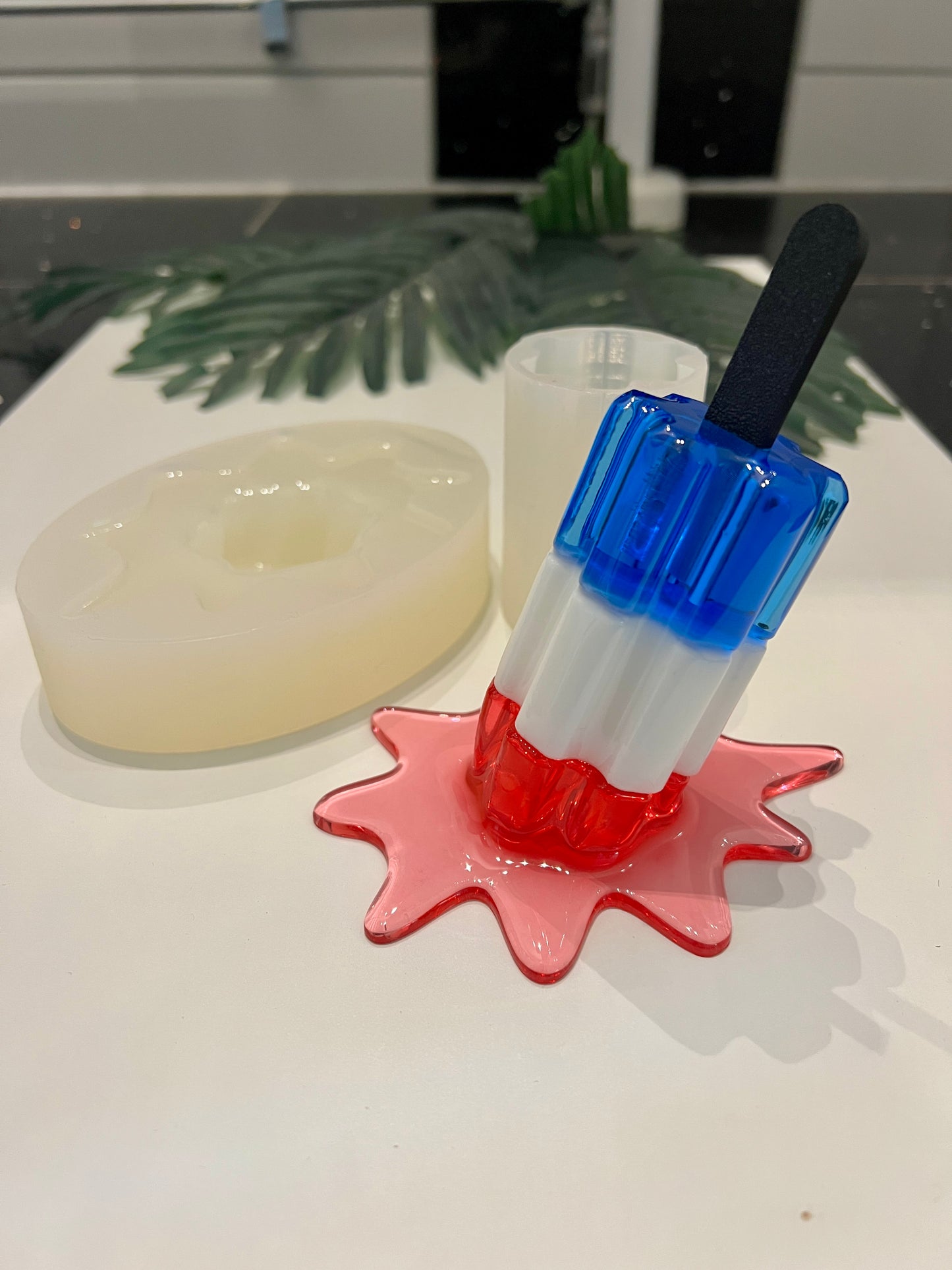 smält isglass silikonform / Resinform