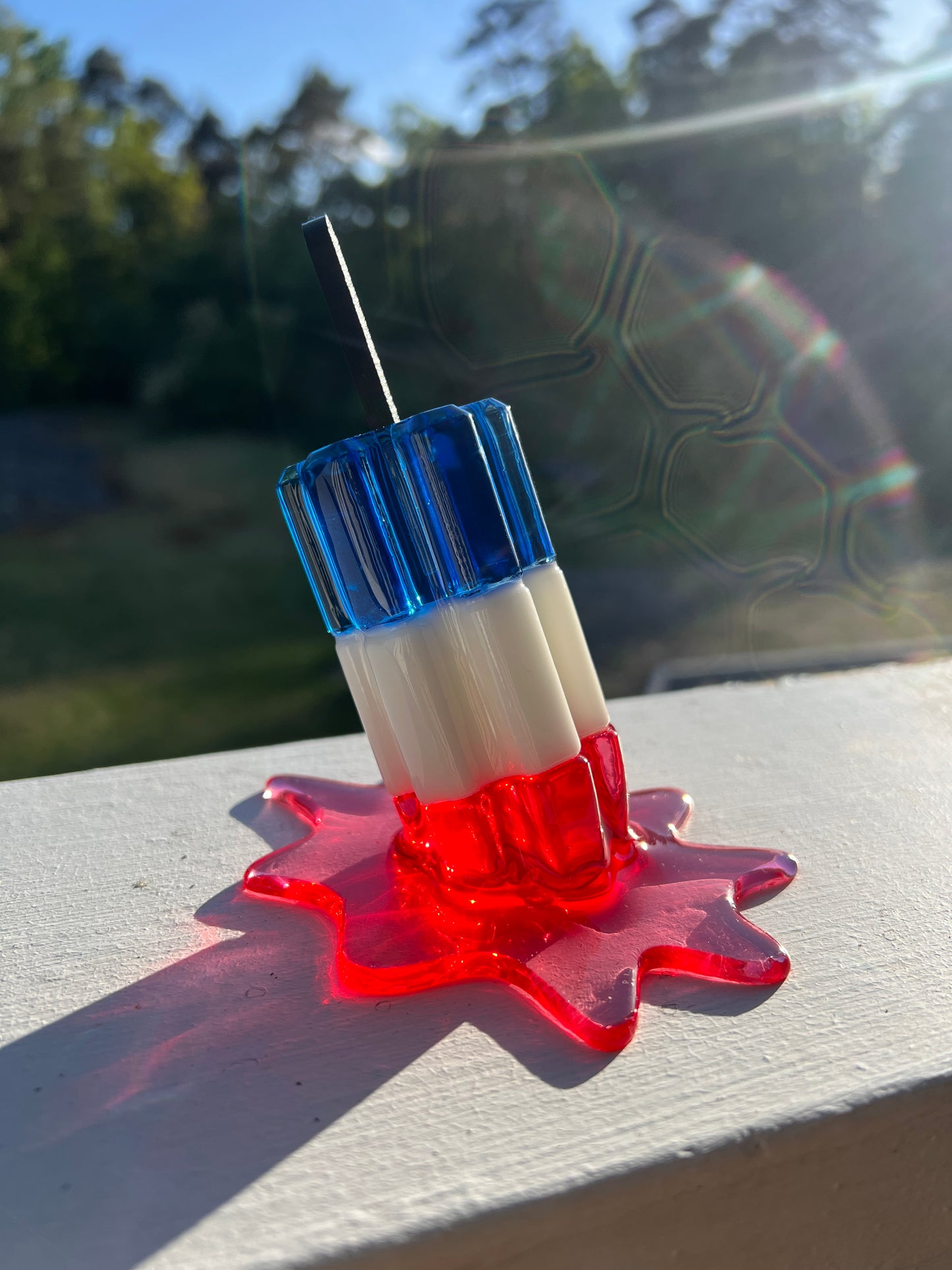 Melted popsicle sculpture *POP ART*