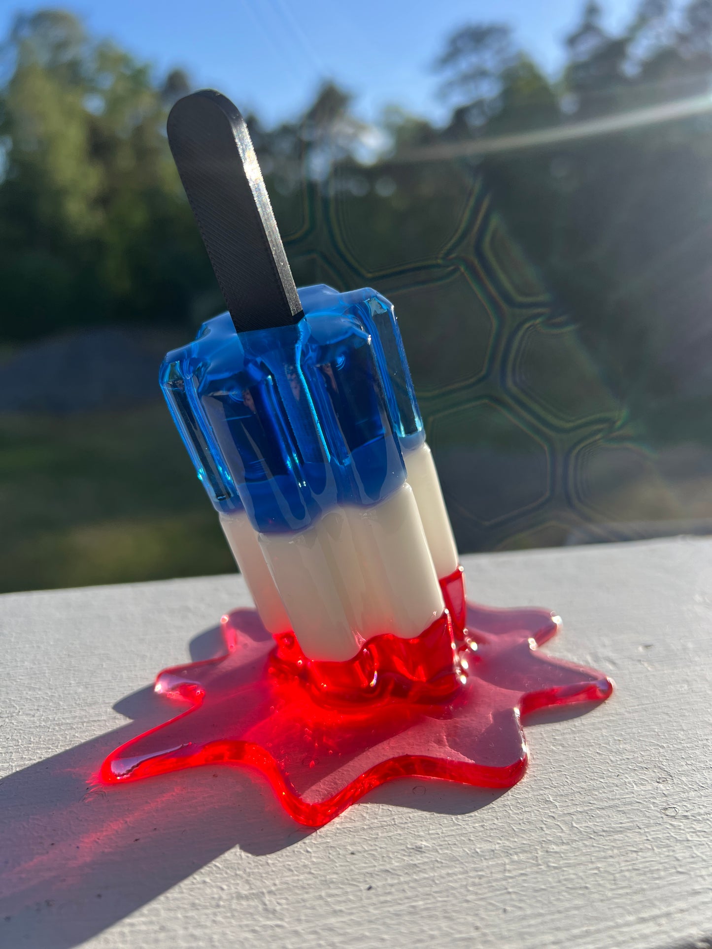 Melted popsicle sculpture *POP ART*