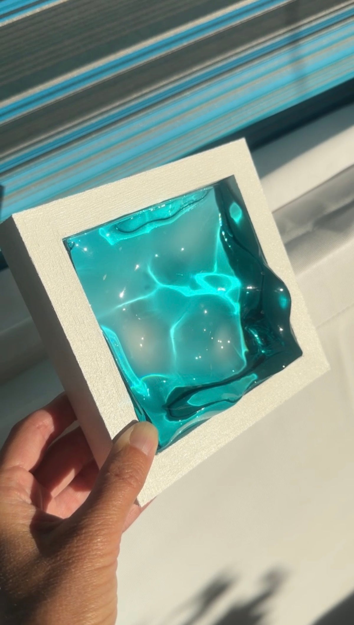 Ocean art MINI- water ripple painting