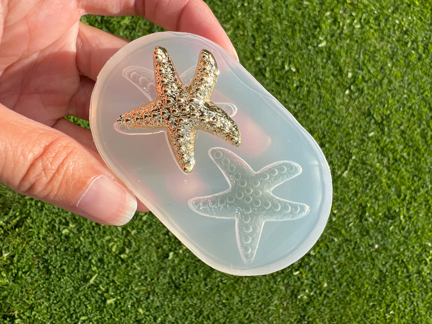 Starfish earring mold- silicone mold / Resin starfish mold