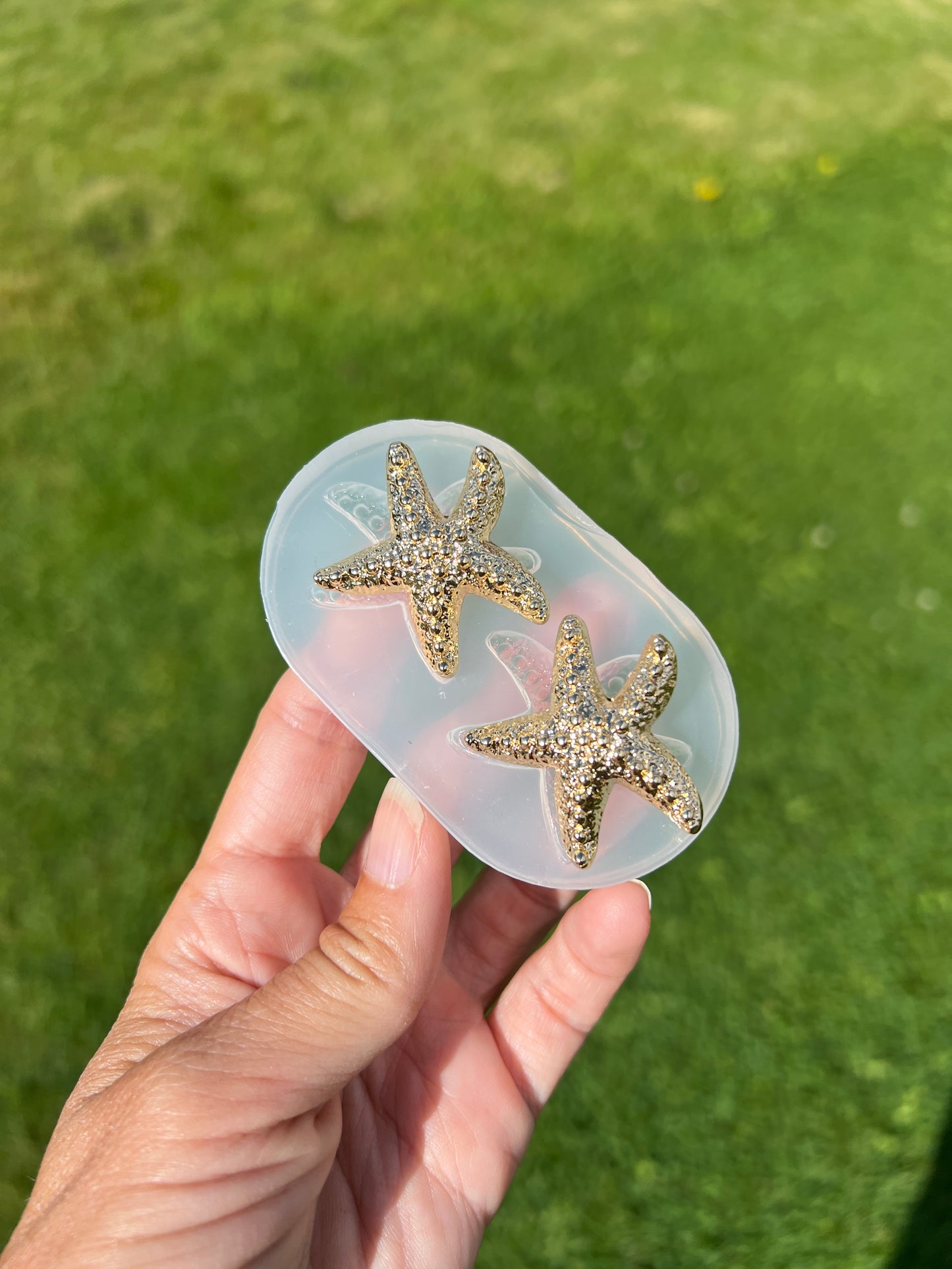 Starfish earring mold- silicone mold / Resin starfish mold