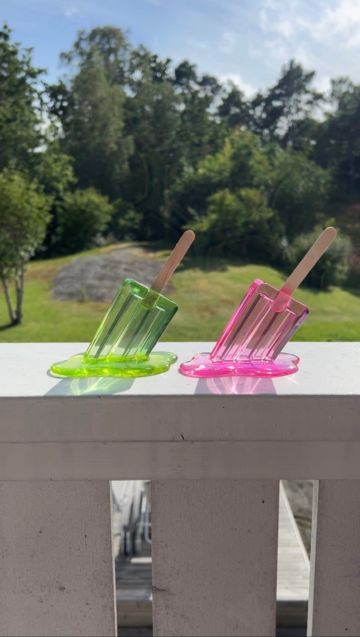melted popsicle silicone mold / Resin mold