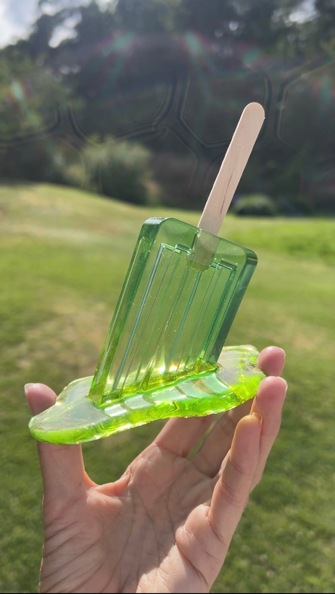 melted popsicle silicone mold / Resin mold