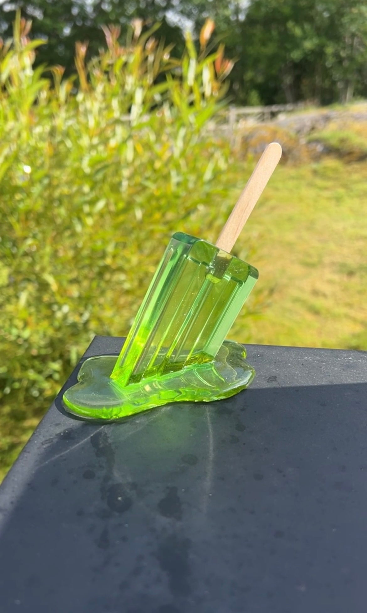 melted popsicle silicone mold / Resin mold