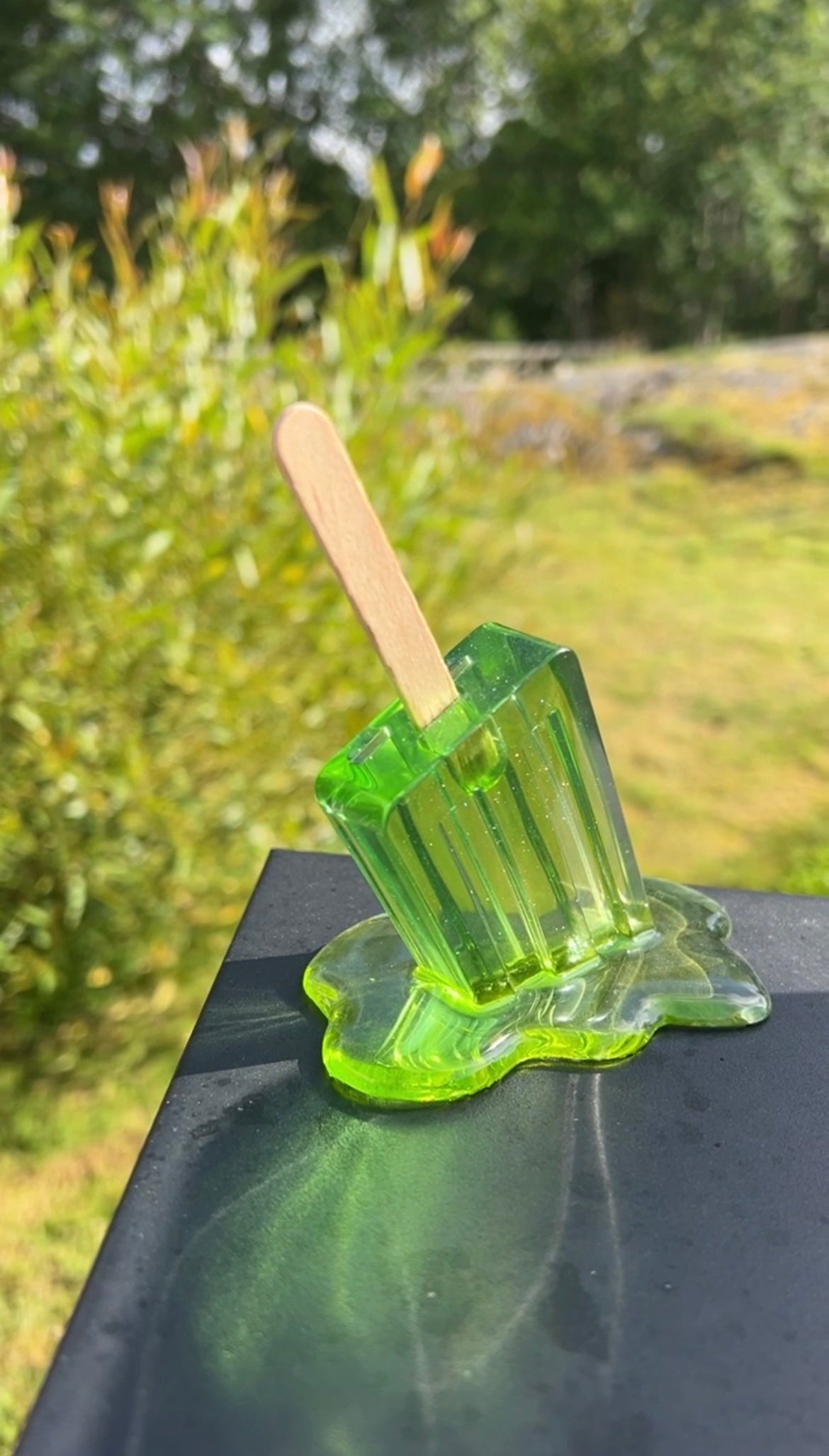melted popsicle silicone mold / Resin mold