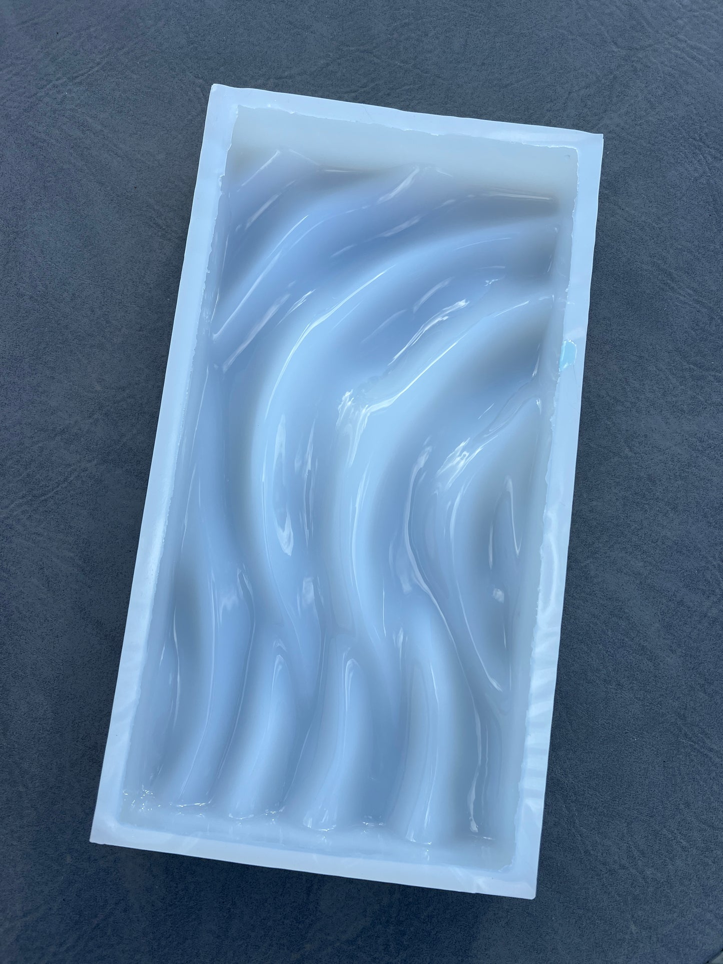 MOLD- 30x16 cm Water ripple silicone mold / Resin mold
