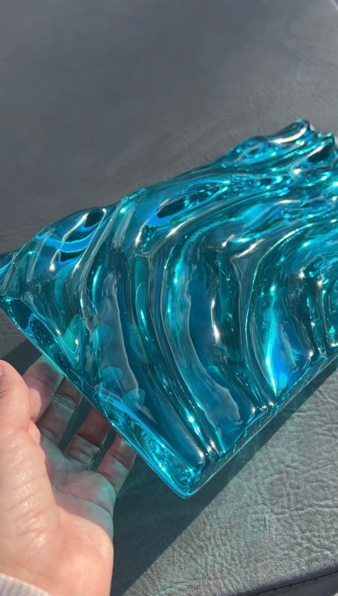 MOLD- 30x16 cm Water ripple silicone mold / Resin mold