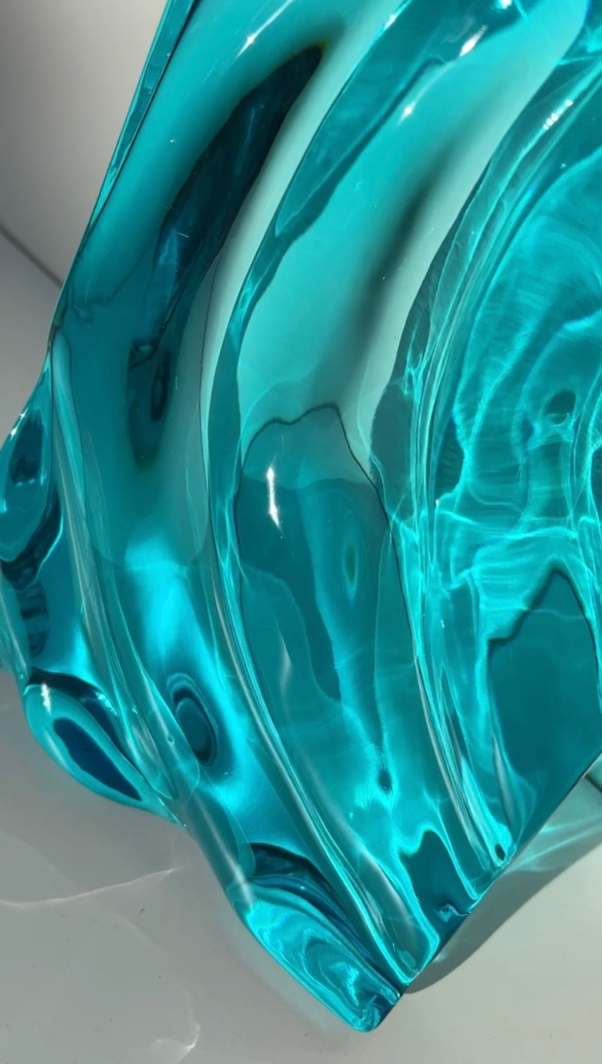 Ocean art 30x16 cm - water ripples artpiece