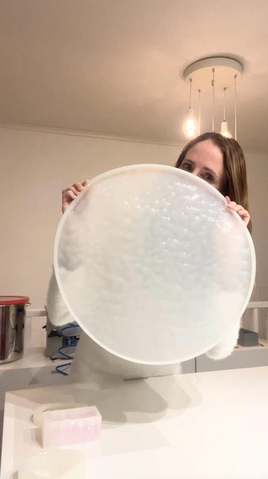 Vatten-inspirerad silikonform 40 cm Rund