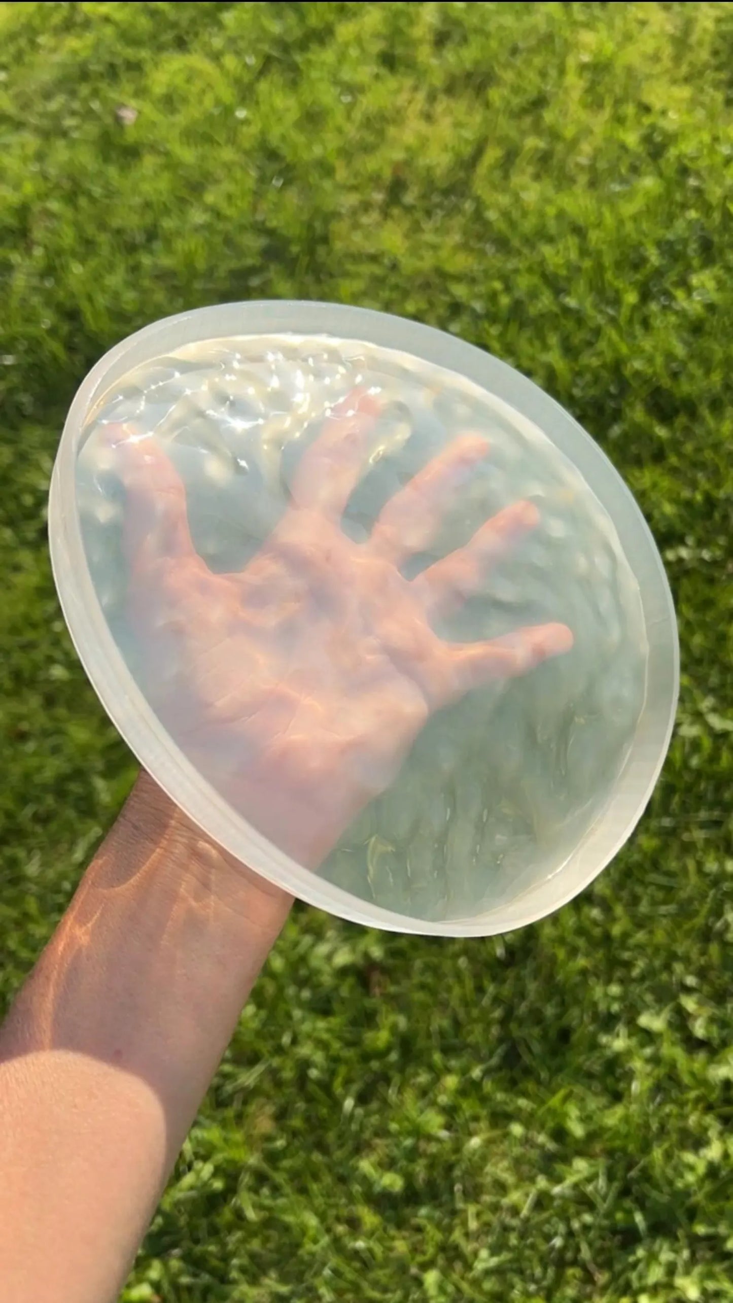 Water ripple silicone mold 20 cm / Resin mold
