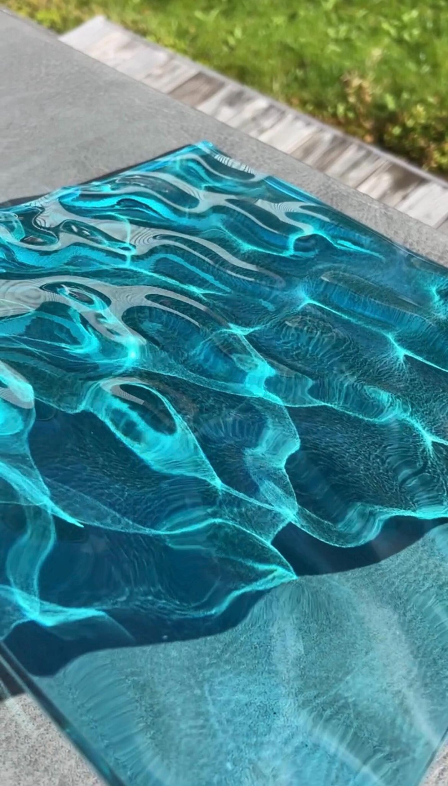 Ocean art 30 cm- water ripples artpiece