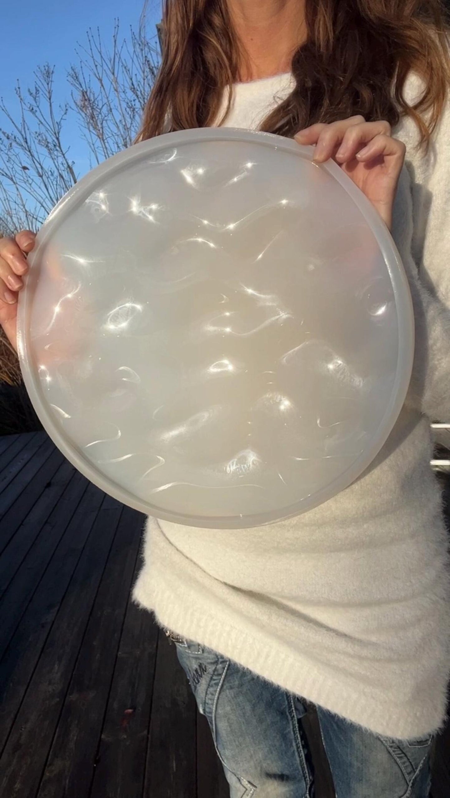 Vatten-inspirerad silikonform 30 cm Rund