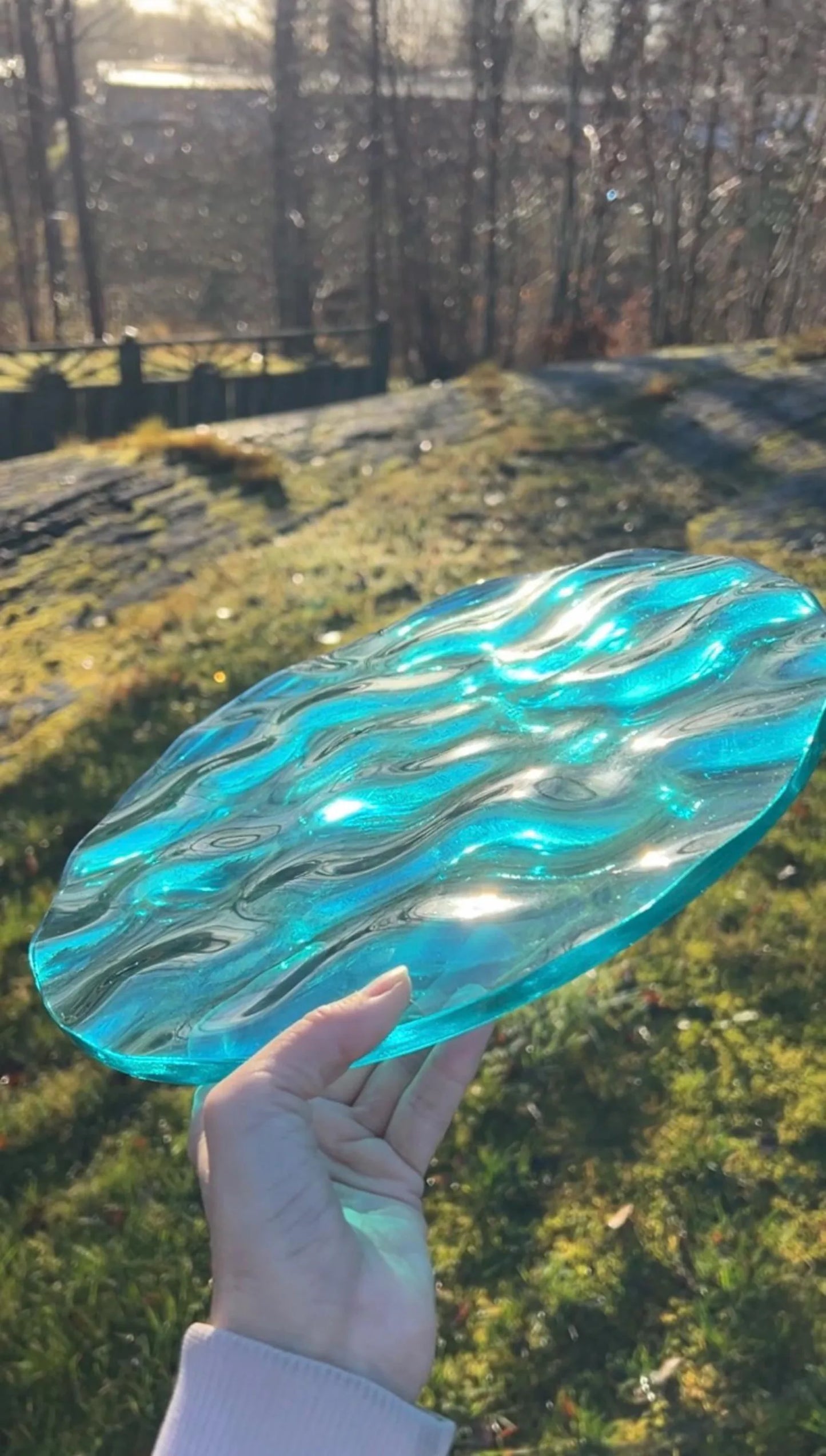 Vatten-inspirerad silikonform 30 cm Rund
