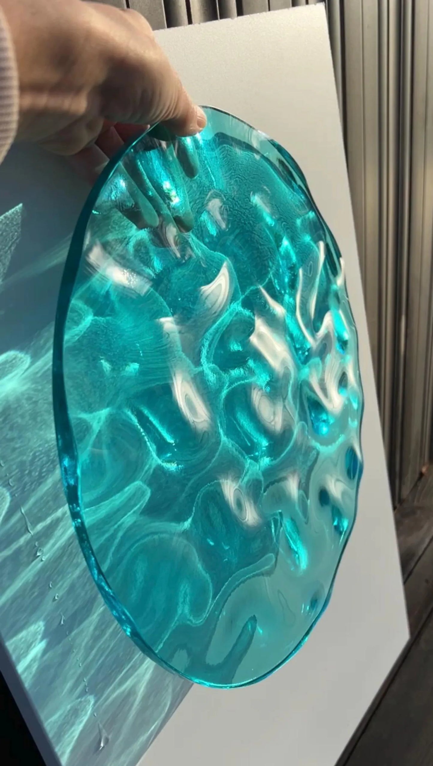 Vatten-inspirerad silikonform 30 cm Rund