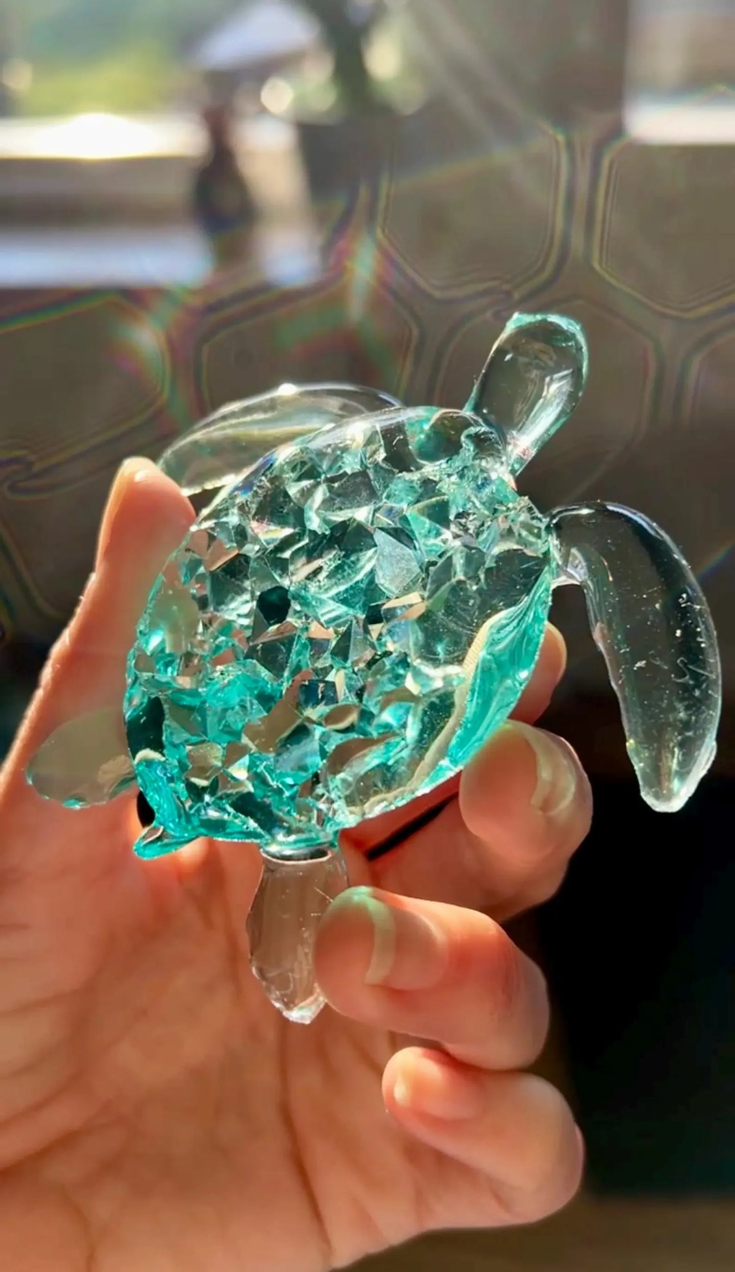 Crystal turtle silicone mold - 8 cm/ Resin mold
