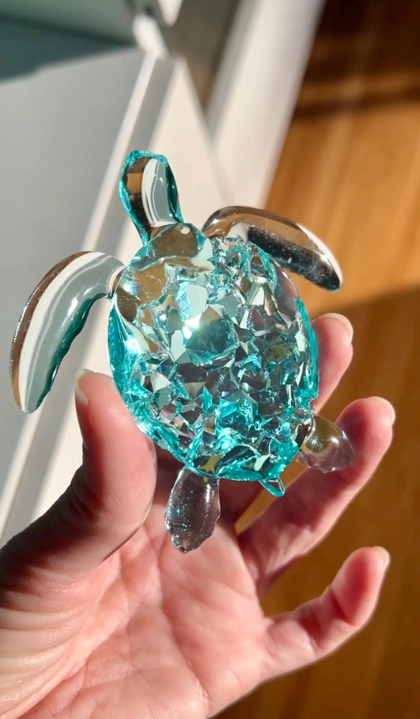 Crystal turtle silicone mold - 8 cm/ Resin mold