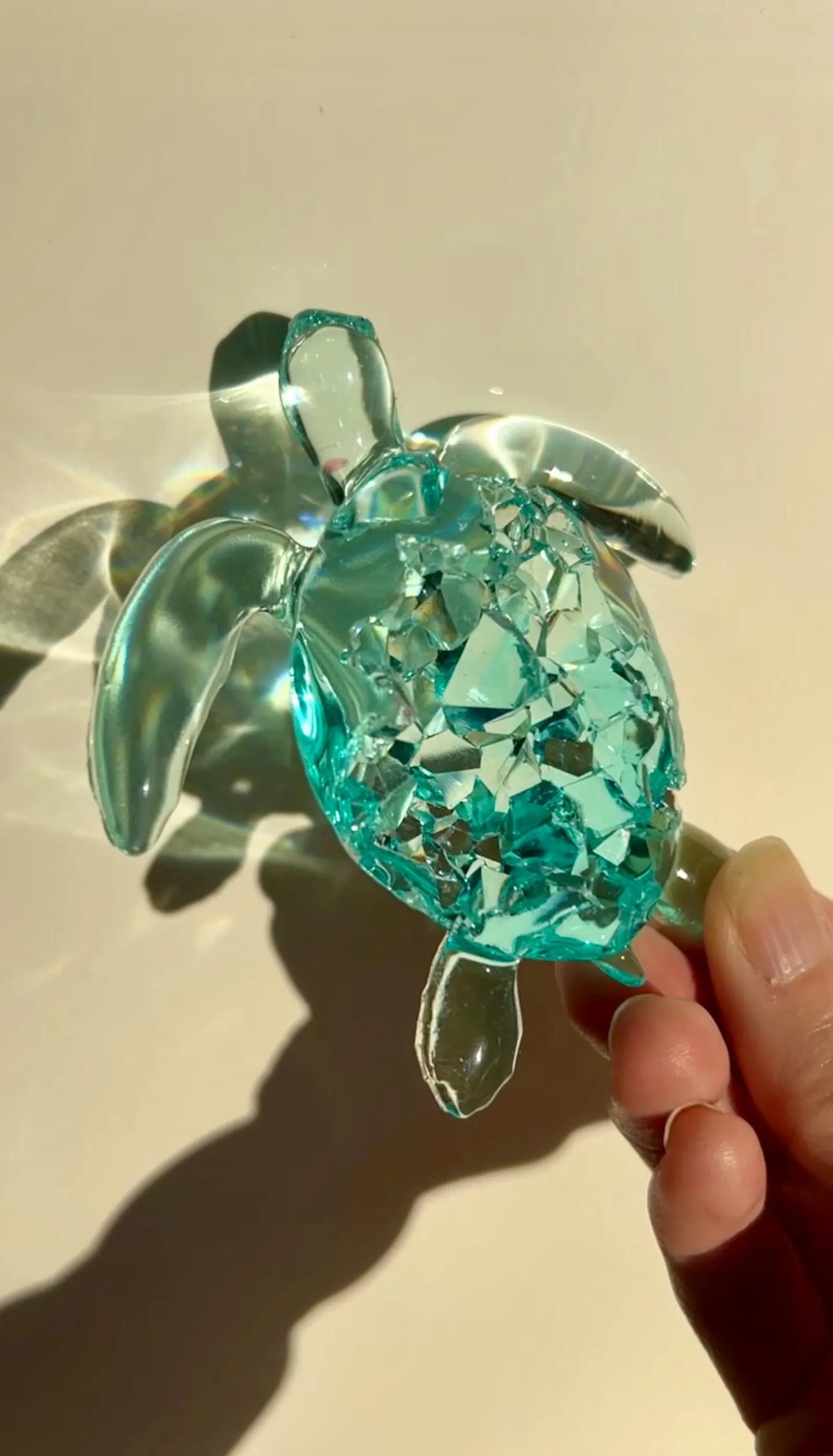 Crystal turtle silicone mold - 8 cm/ Resin mold