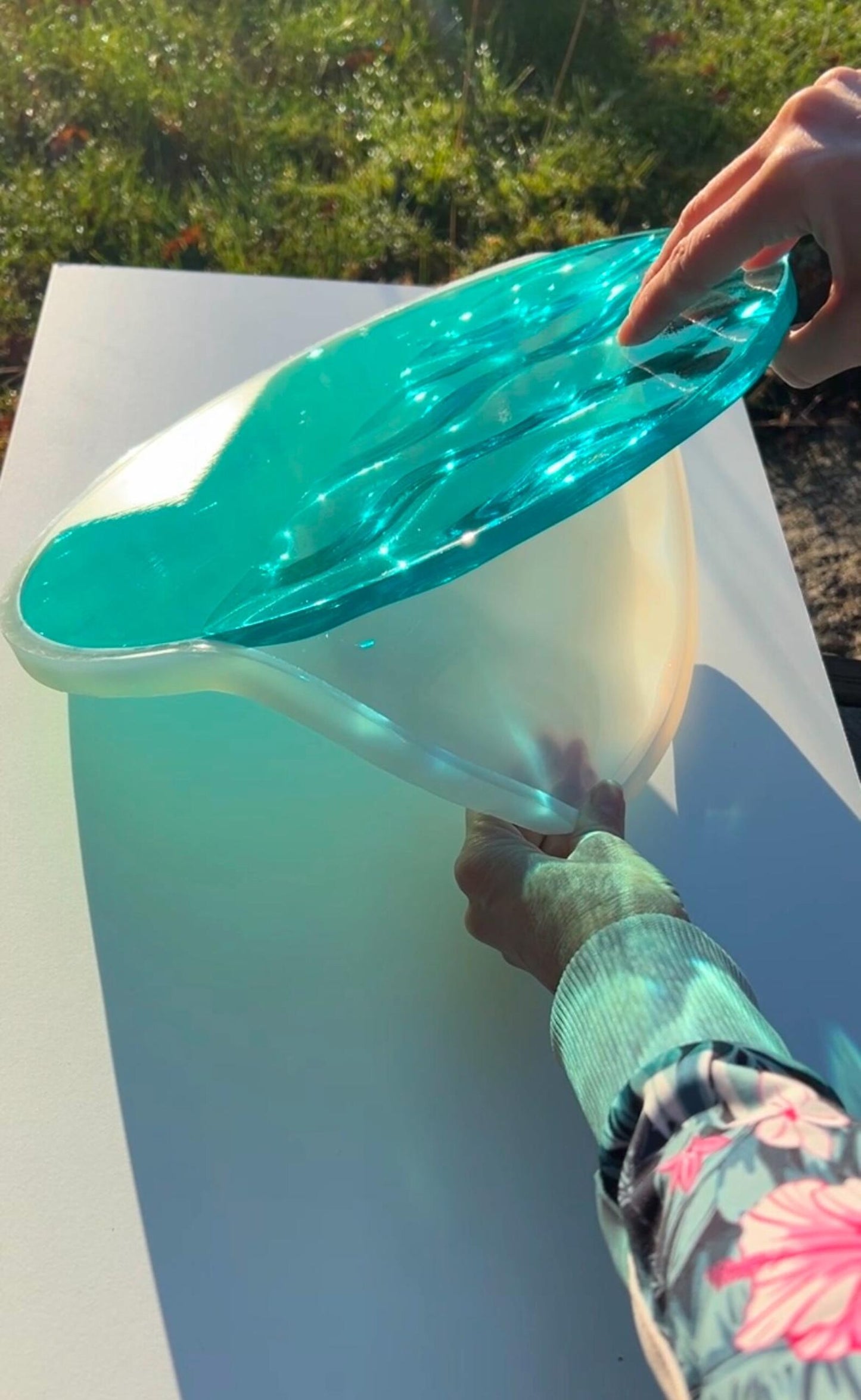 Vatten-inspirerad silikonform 30 cm Rund