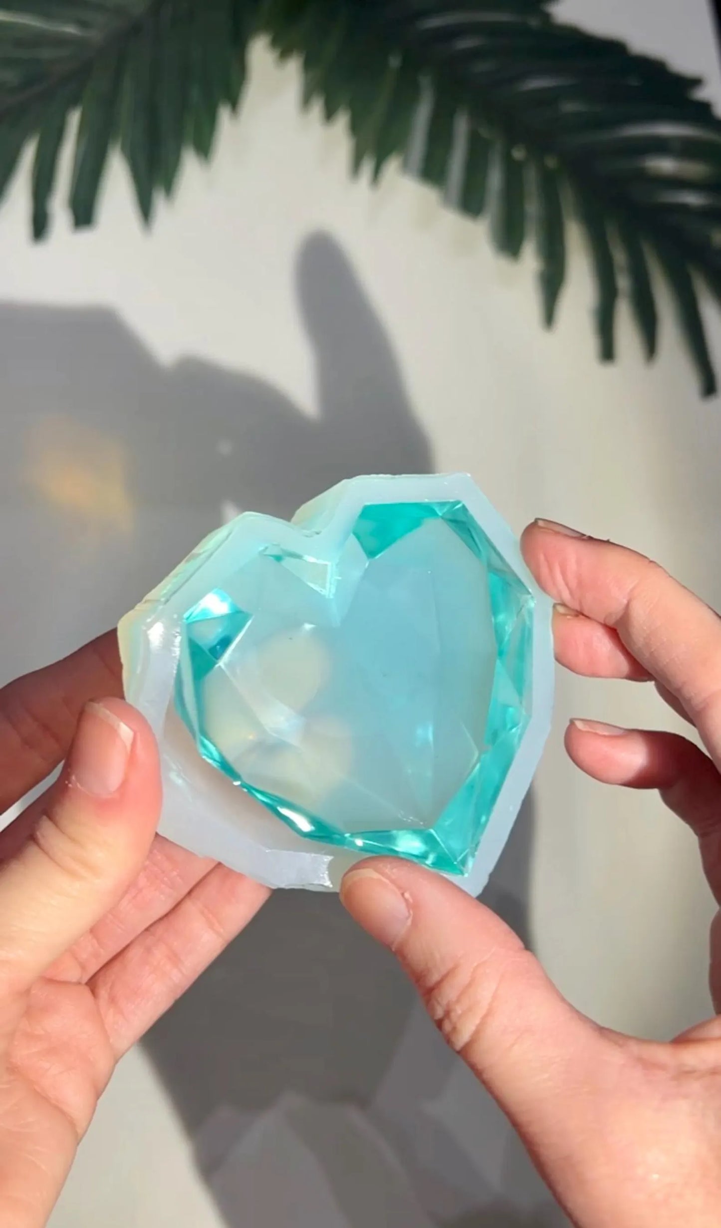 Diamond heart silicone mold / Resin mold