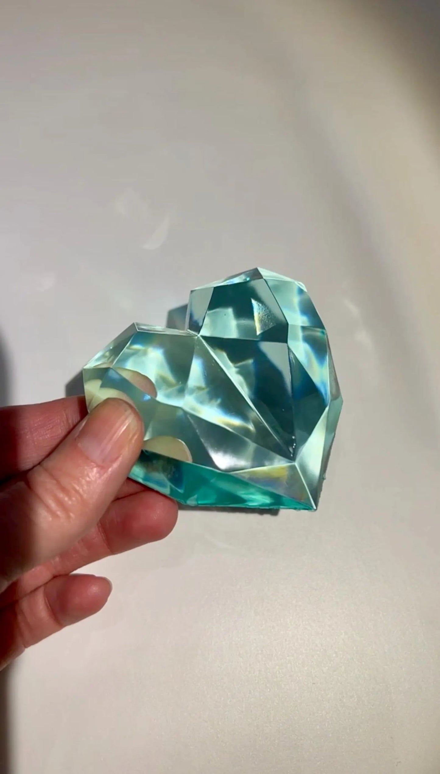 Diamond heart silicone mold / Resin mold