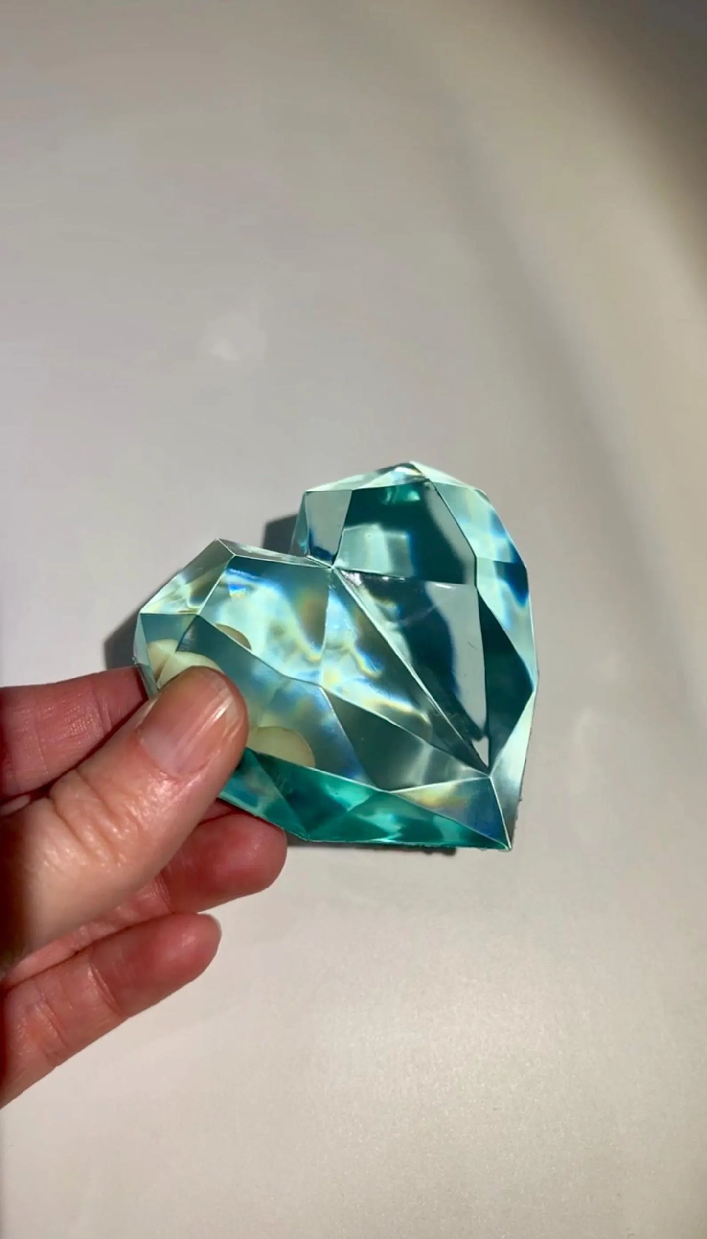 Diamond heart silicone mold / Resin mold