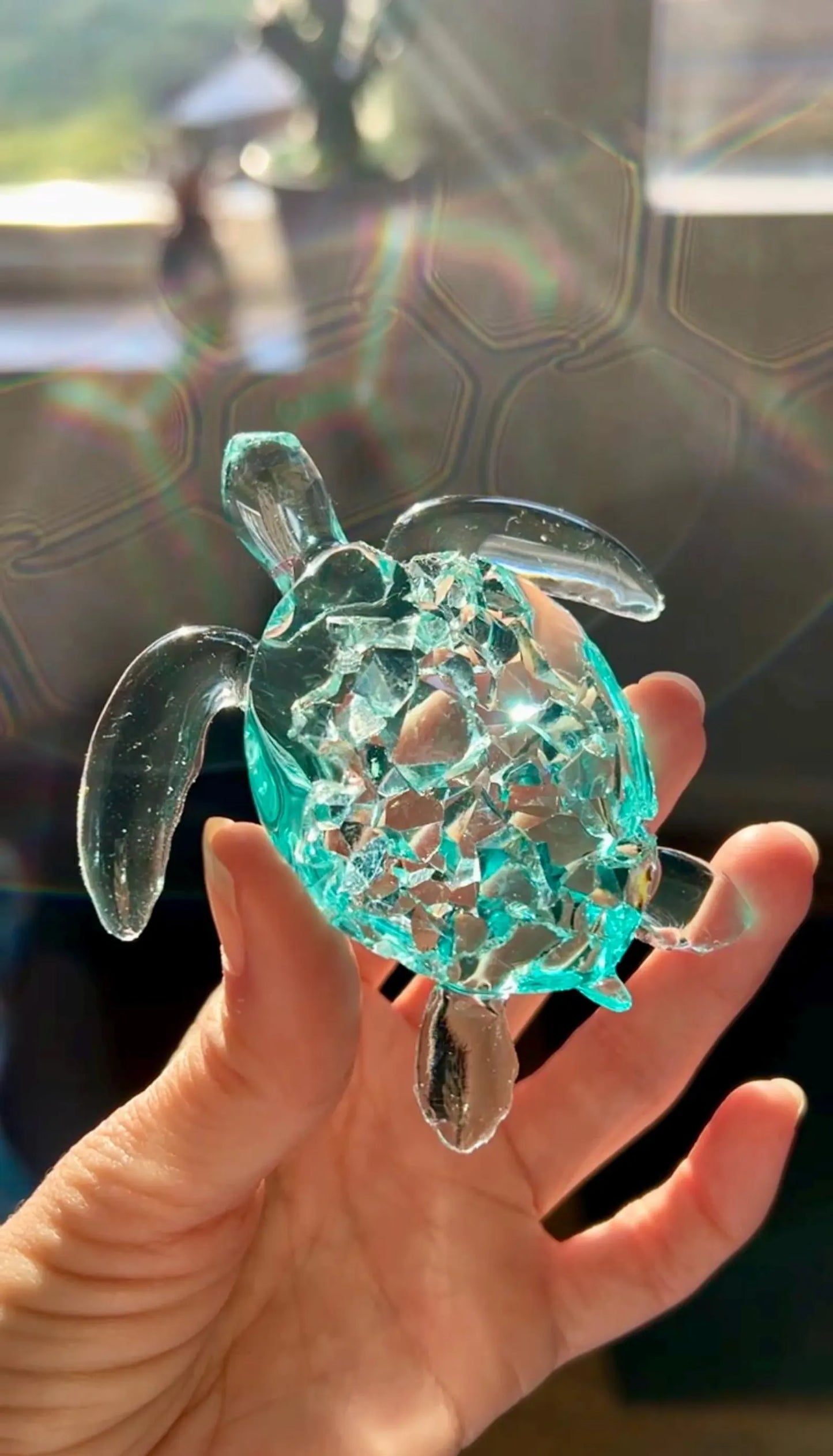 Crystal turtle silicone mold - 8 cm/ Resin mold