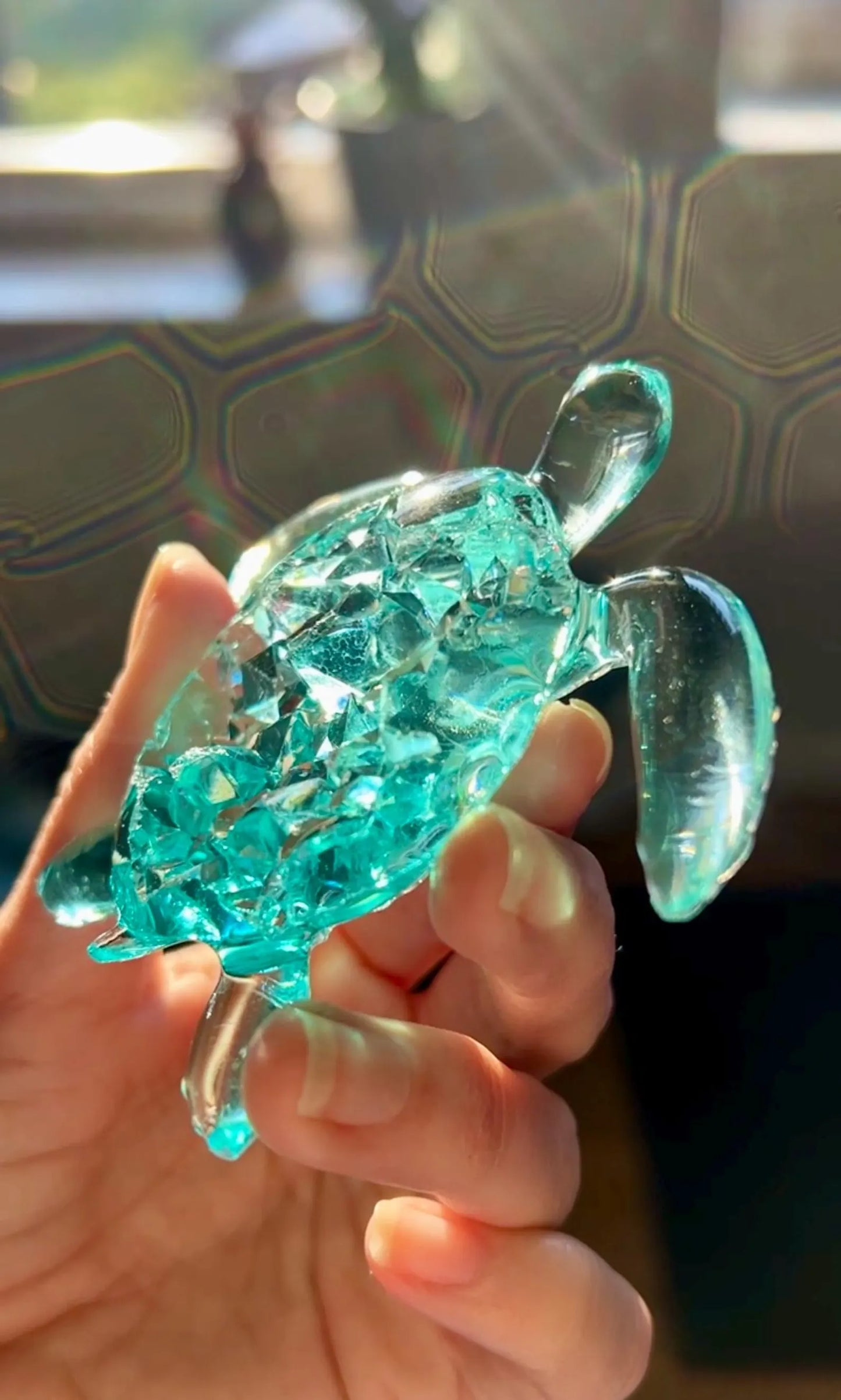 Crystal turtle silicone mold - 8 cm/ Resin mold
