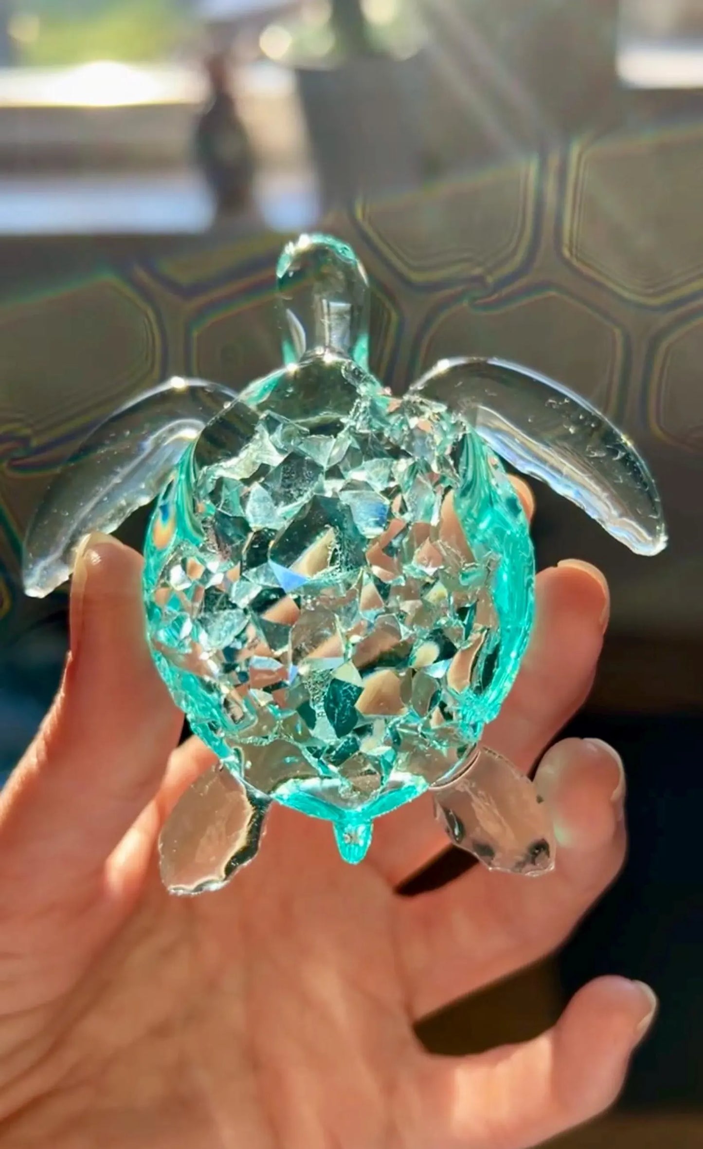 Crystal turtle silicone mold - 8 cm/ Resin mold