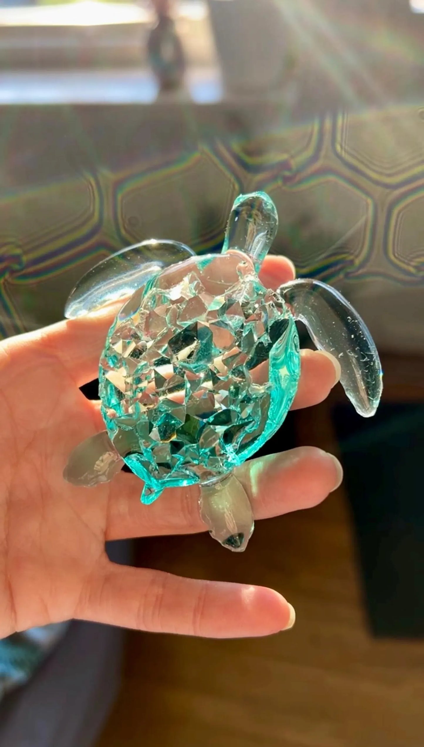 Crystal turtle silicone mold - 8 cm/ Resin mold