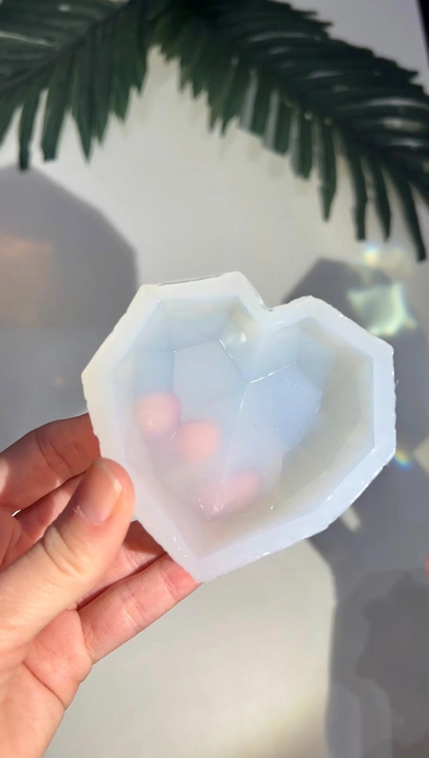 Diamond heart silicone mold / Resin mold