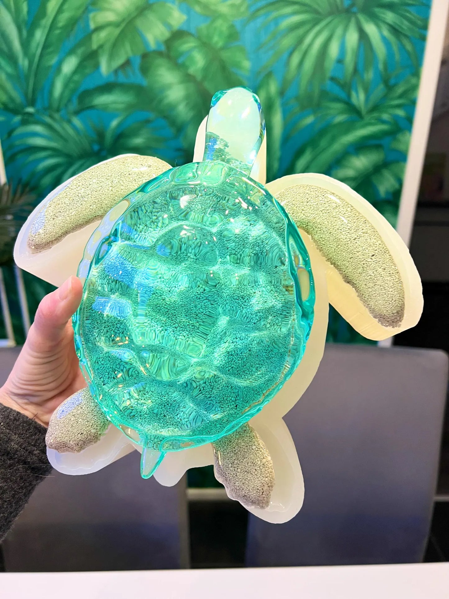BIG turtle silicone mold 23 cm / Resin mold