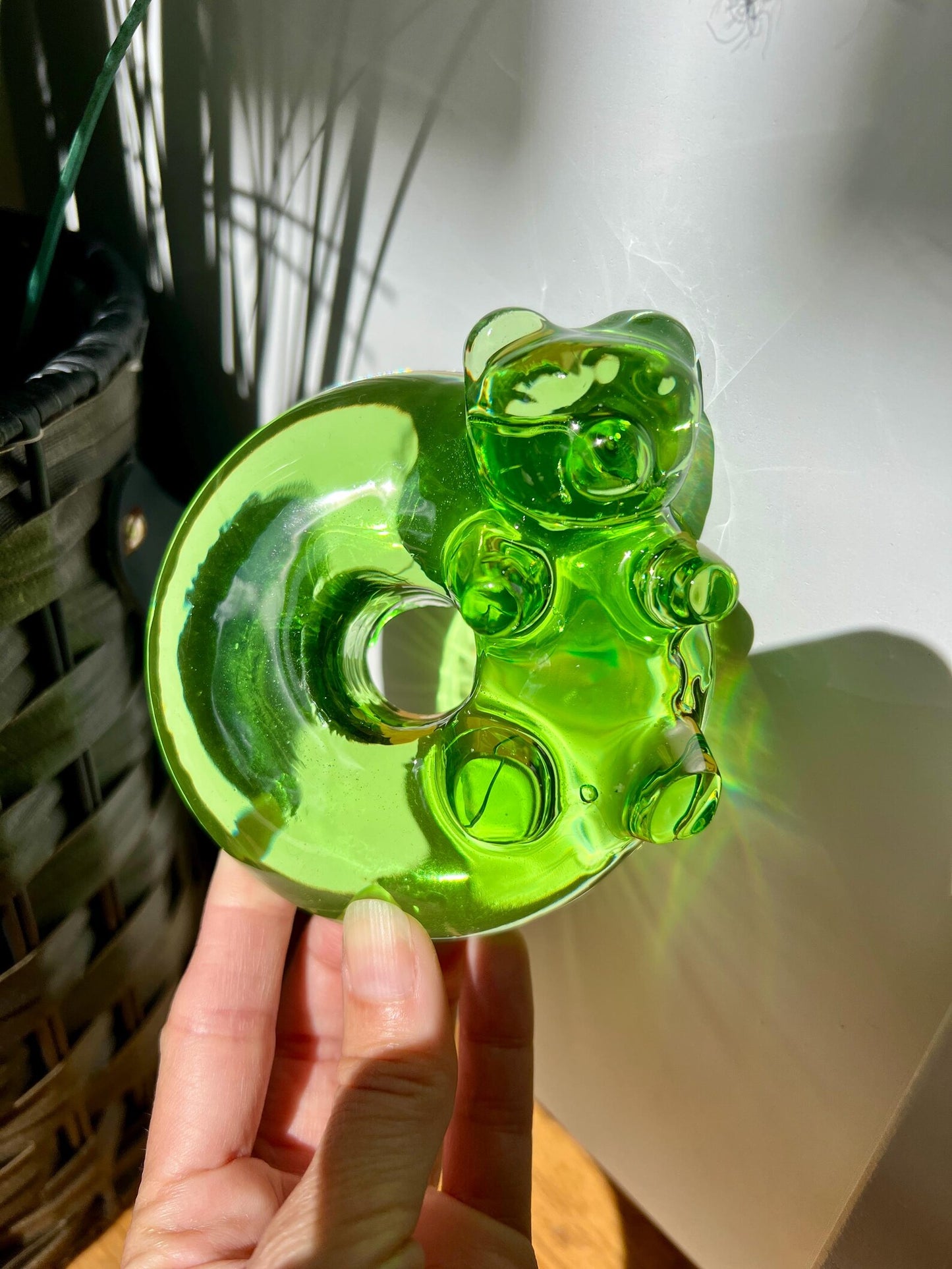 shiny donut-bear silicone mold / Resin mold