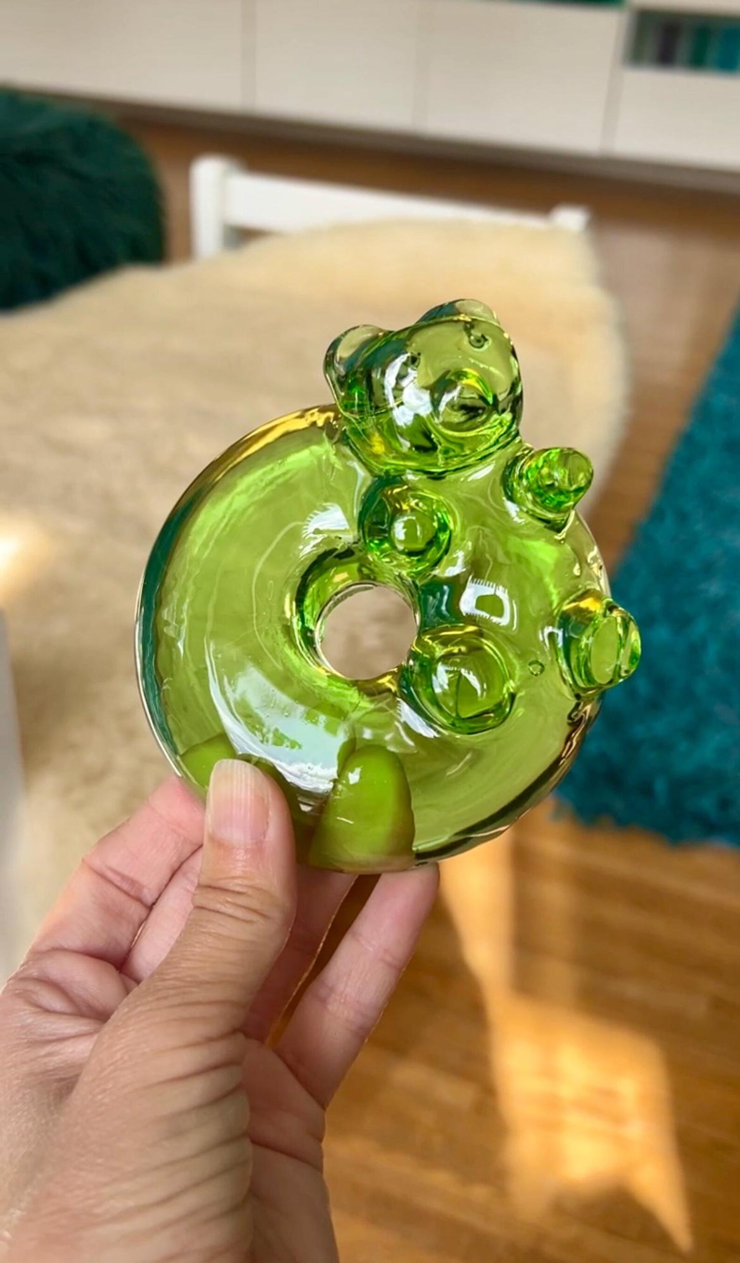 shiny donut-bear silicone mold / Resin mold