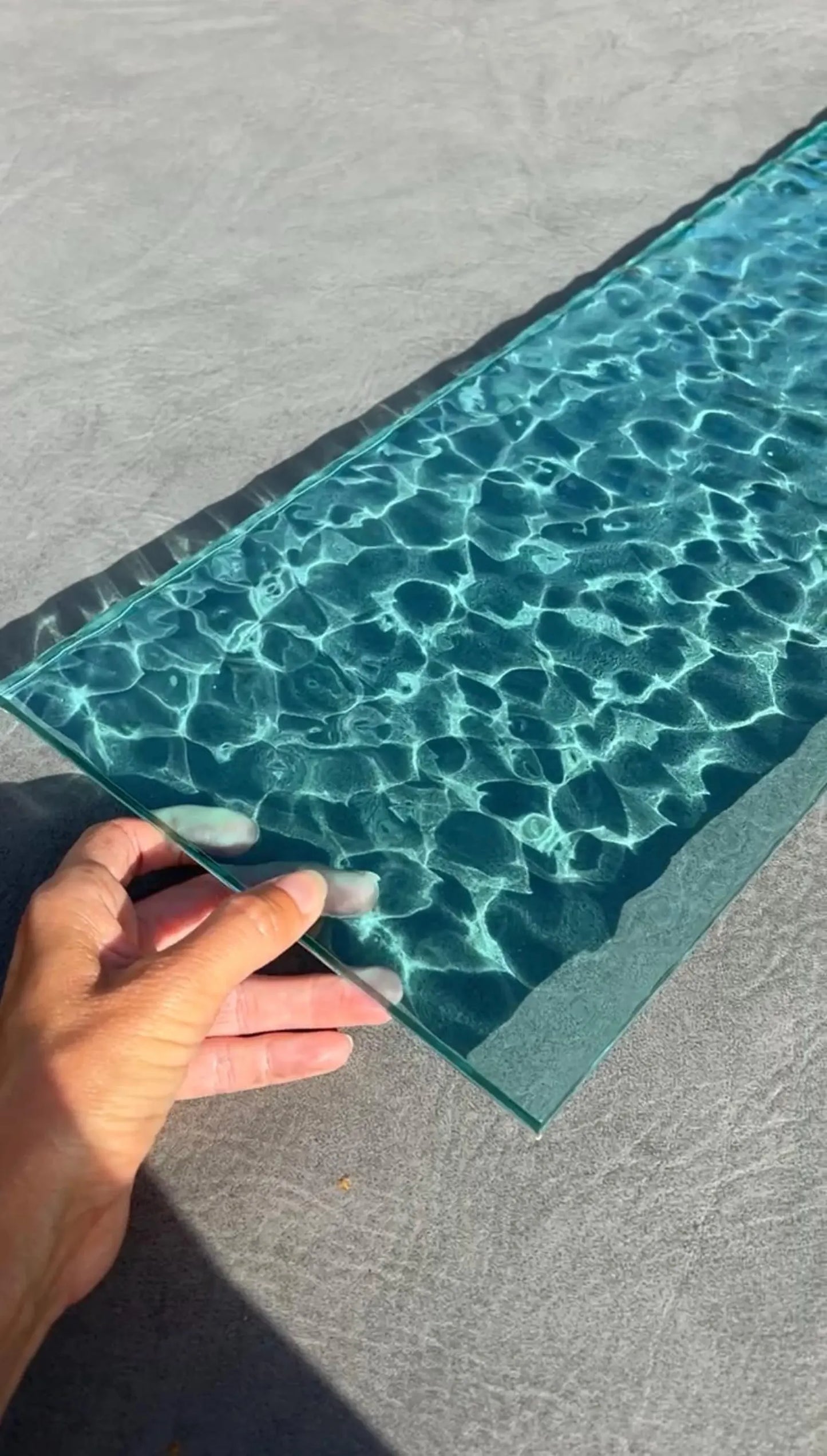 Water ripple silicone mold 60 cm x 20 cm / Resin mold