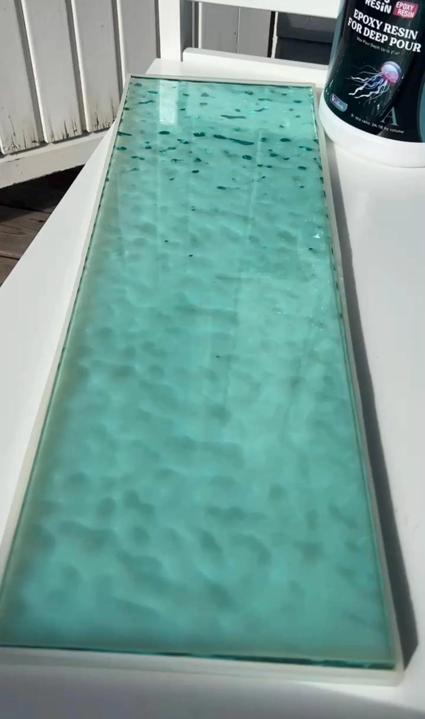 Water ripple silicone mold 60 cm x 20 cm / Resin mold