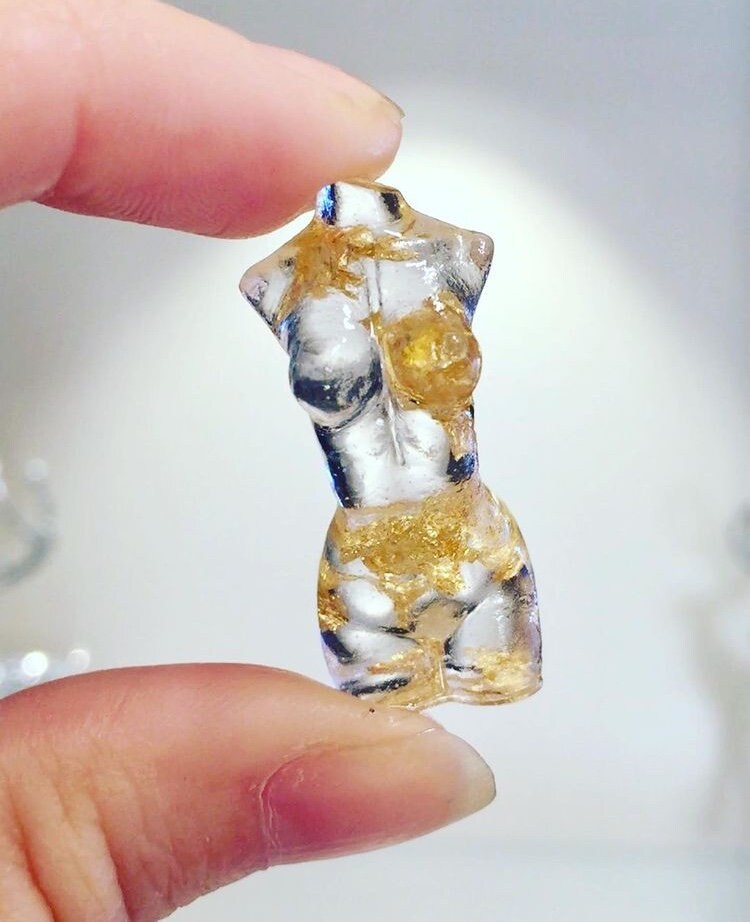 Goddess earring silicone mold / Resin mold