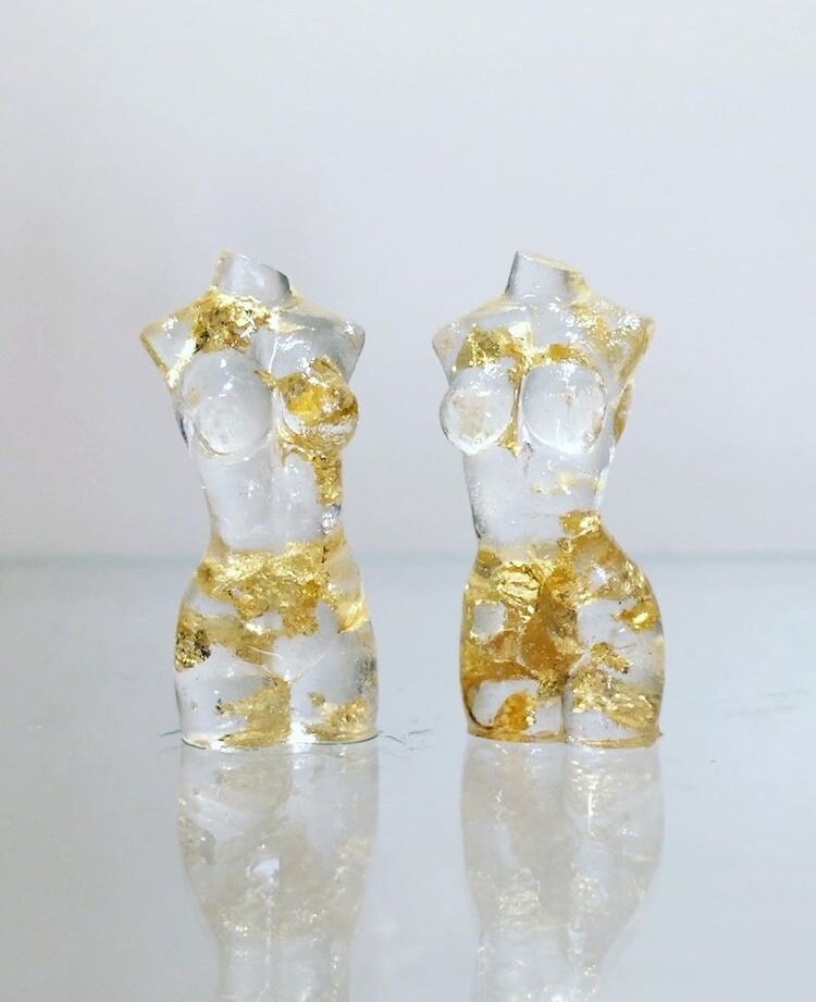 Goddess earring silicone mold / Resin mold