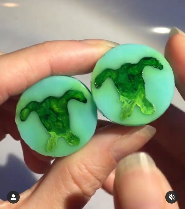 2 mini Turtle silicone molds / Resin molds