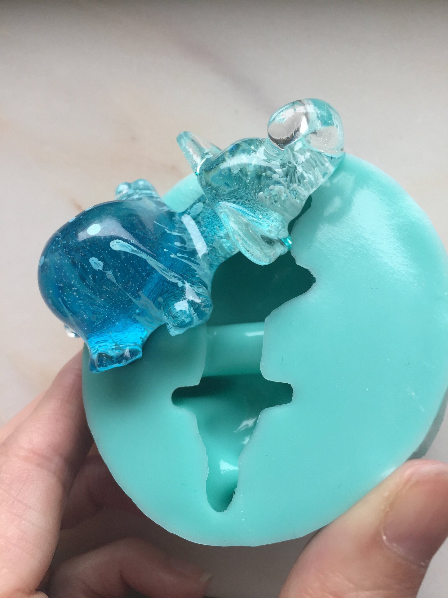 elephant phonestand silicone mold / Resin mold