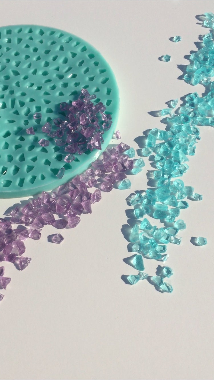 Mini Crystal chips silicone mold / Crystal Resin mold