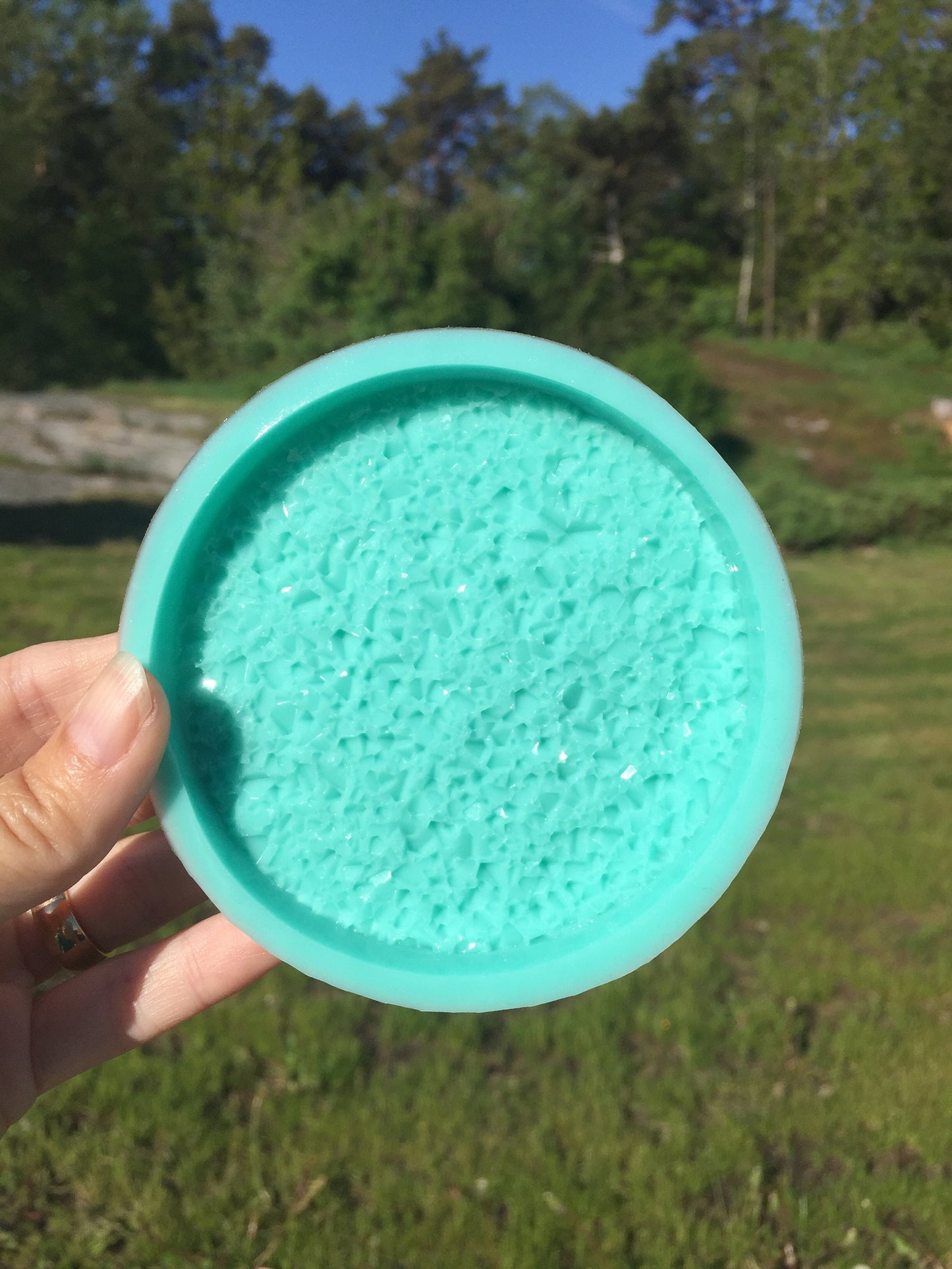 Crystal coaster silicone mold / Resin mold