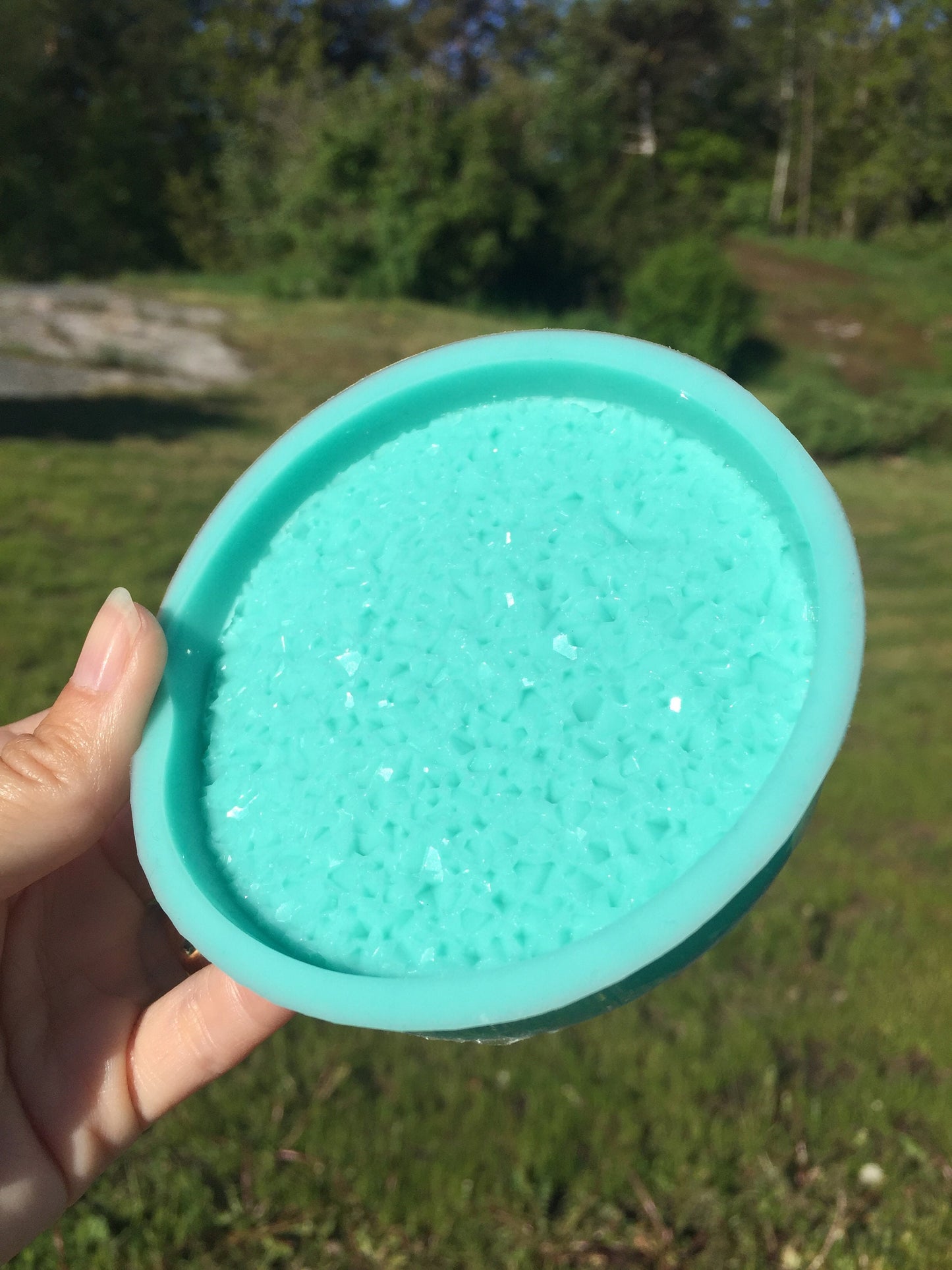 Crystal coaster silicone mold / Resin mold