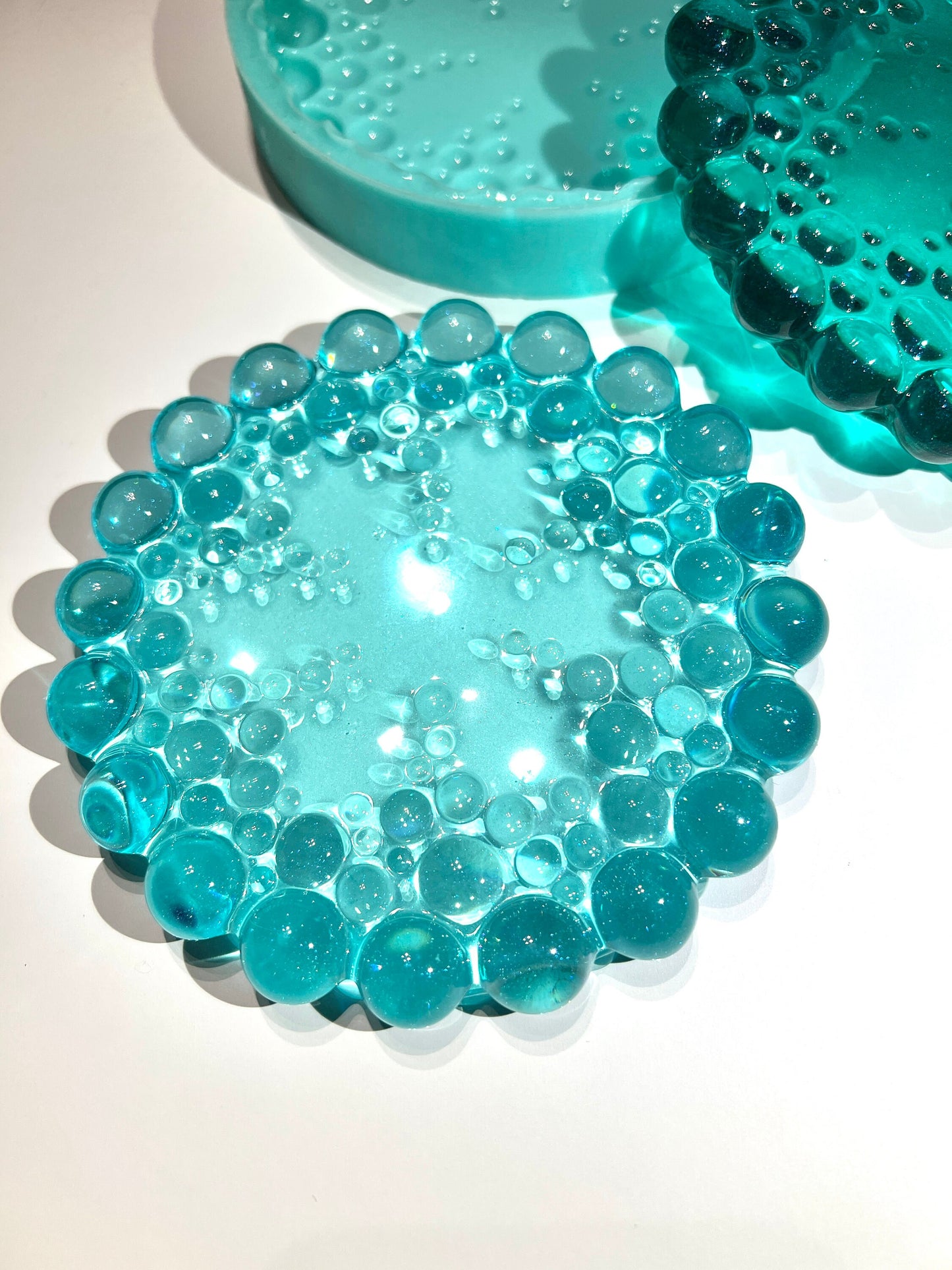 Bubbly coaster silicone mold / Resin mold